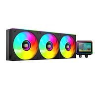 Mars Gaming ML-VISIONII360 Raffreddamento Liquido AIO 600W TDP, Schermo IPS 2,8" 360º, Pompa 4ª Gen Opti-Chamber con Base in Rame e Microcanali, 3x Ventole 120mm ARGB Infinity Mirror, Nero