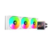Mars Gaming ML-VISIONPRO360, Raffreddamento a Liquido AIO, TDP 600W, 3x Ventole ARGB 120mm FDB con Nucleo in Rame e Alluminio, Schermo LCD IPS 4” Rimovibile, Opti-Chamber 3a Generazione, Bianco