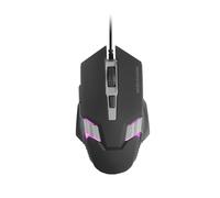 Mars Gaming MM024, Mouse Gaming RGB, Sensore Ottico 4000 DPI, Switch Meccanici Huano, RGB Flow, Regolazione On-the-fly 1200/2400 / 3200/4000 DPI, Compatibilità Multipiattaforma, Nero