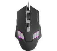 MARSGAMING MM024, Mouse Gaming RGB, Sensore Ottico 4000 DPI, Switch Meccanici Huano, RGB Flow, Regolazione On-the-fly 1200/2400 / 3200/4000 DPI, Compatibilità Multipiattaforma, Nero