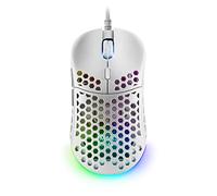 Mars Gaming MM55, Mouse Gaming RGB Chroma, Ultra-leggero 55g, 12800 DPI, Switch Meccanici Programmabili HUANO, Bianco