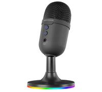 Mars Gaming MMIC-CX Microfono da studio professionale compatto ARGB ENC Cardioide Condensatore Nero