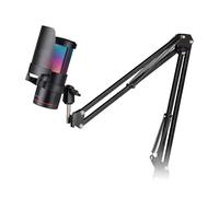 Mars Gaming MMIC-SC, Microfono Studio Professionale, Design ARGB Alta Gamma, Alta Definizione 192Khz 24-bit, Braccio Meccanico Omnidirezionale, Ghiera Controllo, Filtro Pop Rete Metallica, Nero