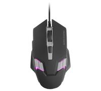 MARSGAMING MM024, Mouse Gaming RGB, Sensore Ottico 4000 DPI, Switch Meccanici Huano, RGB Flow, Regolazione On-the-fly 1200/2400 / 3200/4000 DPI, Compatibilità Multipiattaforma, Nero