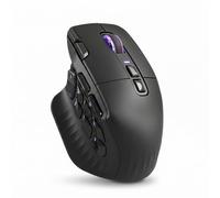 Mars Gaming MMW-HEX16 Mouse Gaming 24000 DPI Switches HUANO FPS e MMO | Coperchi Magnetici Intercambiabili, 16 Pulsanti Programmabili, Tri-Mode 2.4G PRO/Bluetooth 5.2/Cavo, 100 Ore Batteria, Nero