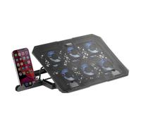 Mars Gaming MNBC23 Base di raffreddamento nera e supporto per laptop fino a 16"