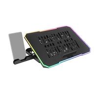 Mars Gaming MNBC7 Base di raffreddamento RGB nera e supporto per laptop fino a 16"