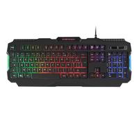 Mars Gaming MRK0 Teclado Gaming RGB Rainbow 9 Colores 15 Teclas de Funcion - 560x199x32mm - Retroiluminacion Multicolor, Capaci
