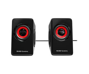 Mars Gaming MS1, Altoparlanti da Gioco 10W, sSubwoofer, 3.5mm Jack e USB, 6 Driv