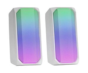 Mars Gaming MS1, Altoparlanti da Gioco 10W, sSubwoofer, 3.5mm Jack e USB, 6 Driver Audio