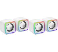 Mars Gaming MS1, Altoparlanti da Gioco 10W, sSubwoofer, 3.5mm Jack e USB, 6 Driver Audio (Confezione da 2)