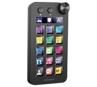 Mars Gaming MSD-Neo, Control Deck, 15 Tasti LCD Personalizzabili, Rotella e Doppio Pulsante, Schermo Monitoraggio Esteso, Calcolatrice e Tastierino Numerico, Software Windows e macOS 10.15+, Nero