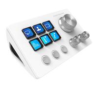 Mars Gaming MSD-TWO Deck di controllo compatto 6 tasti LCD personalizzabili 3 ruote Windows MacOS Bianco