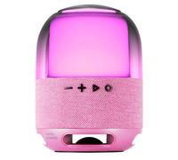 MARSGAMING MS-FLOW, Altoparlante Portatile Bluetooth 15W, Illuminazione Orbilight RGB 360°, Suono Potente Driver DeepBass da 57mm, Altoparlante Gaming Compatto Bluetooth 5.3 e MicroSD, Rosa