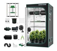 Mars Hydro Smart Grow - Set completo con Smart Controller, 43, FC-E3000, con telecomando, dimmerabile, 100 x 100 x 180 cm, 1680D, alta riflettività, Mylar Grow Box, set completo, 4" app di controllo