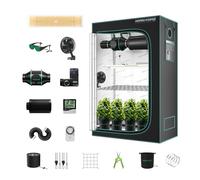 MARS HYDRO TSL2000 Grow Box Kit Completo - tsL 2000 dimmerabile led Lampada da Coltivazione Set completo, 1680D 120X60X180cm growbox con kit di ventilazione da 4".
