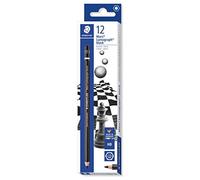 Mars lumograph Black 100B - Matita grafite HB, 12 Pezzi - NUOVO