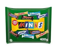 Mars Mixed Minis Cioccolatini Assortiti, 20 Pezzi (Mars, Snickers, Bounty, Milky Way, Twix), 400g