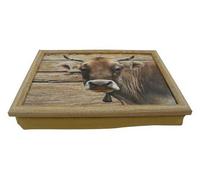 Mars & More Mars & More Vassoio inginocchiato ''Mucca Svizzera'' 43x33x7 cm