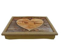 Mars & More Mars & More Vassoio per inginocchiatoi ''Cuore di legno 43x33x7 cm
