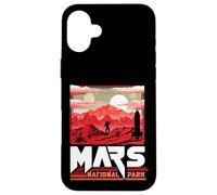 Mars National Park Vintage Sci-Fi Martian Exploration Space Custodia per iPhone 16 Plus