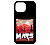 Mars National Park Vintage Sci-Fi Martian Exploration Space Custodia per iPhone 16 Pro Max