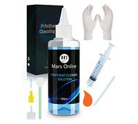 Mars Online Kit di pulizia testina di stampa per stampante a getto d'inchiostro compatibile per HP Epson Brother Canon 8600 8610 8035 8710 6700 6900 Epson 1430 2720 et2720 et2750, 100ML,