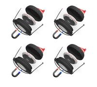 Mars Outpost - 4 custodie magnetiche ultra resistenti compatibili con AirTag (Gen. 1 e 2) per porta etichette impermeabili, fissaggio sicuro per auto (4 adesivi magnetici e legati con cerniera)