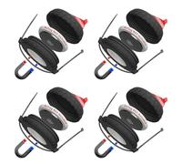 Mars Outpost | 4 X SUPREMA Custodia magnetica, adesiva & fascetta | Compatibile con AirTag | Cover resistente all'acqua, urti e vibrazioni | UE