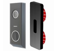 Mars Outpost SLIM Supporto autoadesivo universale senza foratura compatibile con Aosu, Arlo, Blink, Eufy, Google Nest, Netamo, Reolink, Tapo videocitofono campanello wi-fi senza fili batteria/cablat