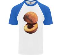 Mars Peach Space Planets Cosmos Uomo S/S Baseball T-Shirt