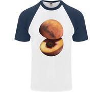 Mars Peach Space Planets Cosmos Uomo S/S Baseball T-Shirt