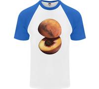 Mars Peach Space Planets Cosmos Uomo S/S Baseball T-Shirt