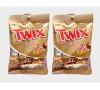 MARS TWIX Minis 90 g x 2 confezioni Mini Chocholate Bar Snack