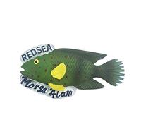 Marsa Alam Egitto 3D Pesce Frigo Magnete Souvenir Regalo Resina, Fatto a Mano Redsea Calamita Frigorifero Casa & Cucina Decorazione Collezione