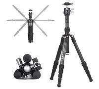 Marsace ET-1551T treppiede per fotocamera monopiede professionale fotografico portatile inverso pieghevole treppiede in lega di alluminio compatibile con Sony Nikon Canon fotocamera