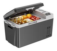 Marsail Frigorifero elettrico per auto da 12 V, 24QT, frigorifero portatile per auto con opzione di alimentazione a batteria, 12/24 V DC e 110-240 V AC per camion, camper, SUV, viaggi, campeggio