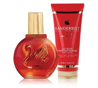 Gloria Vanderbilt In Red - Set regalo profumato da donna (Eau de Parfum per donne, 100 ml spray e lozione per il corpo, 100 ml), set regalo profumo, da donna, profumo per donne, set regalo - Gloria