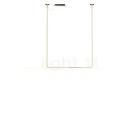 Marset Ambrosia Lampada a sospensione LED, H.146,6 cm - L.210 cm - dorato opaco