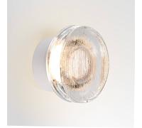 MARSET applique da esterni LED Roc, Ø 17 cm, bianco/traslucido MARSET