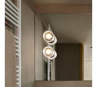 MARSET Applique da esterni LED ROC, bianco, 14 cm, IP65, TRIAC MARSET