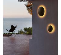 MARSET Babila applique LED esterni Ø28cm marrone Marset