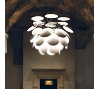 Marset Lampada a sospensione Discocó Ø68 cm E27 3x57W Bianco A620-110