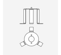 Marset fissaggio a pavimento, A662-556, Universal [Accessori > Fissaggi e Supporti]