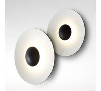 MARSET Ginger 32C applique LED Ø32cm nero/bianco A662-383