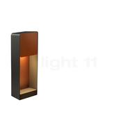 Marset Lab Lampada da parete LED, grigio grafite/marrone rossastro