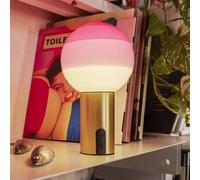 MARSET Lampada da tavolo a batteria Dipping Light, rosa/ottone, dimmerabile MARSET