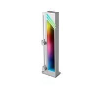 MARSGAMING MCA-GCB, Supporto per Scheda Grafica, Illuminazione a Specchio ARGB Infinity, Supporto per GPU Sincronizzazione ARGB, Base Magnetica Antiscivolo, Compatibilità Universale, Grigio Argento