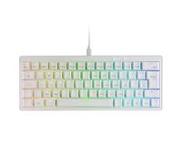 MARSGAMING MKMINIPRO, Tastiera Meccanica Ultra-Compatta 60%, Switch Meccanici Hot-Swappable, RGB Chroma, Tastiera Gaming Antighosting, Multipiattaforma, Interruttore Blu, Italiano, Bianco