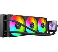 Mars Gaming ML-VISION360, Raffreddamento a Liquido AIO, TDP 600W, 3x Ventole ARGB con Nucleo in Rame e Alluminio FDB, Schermo LCD IPS 4:3 Rotazione a 360° e Software, Multisocket Universale, Nero